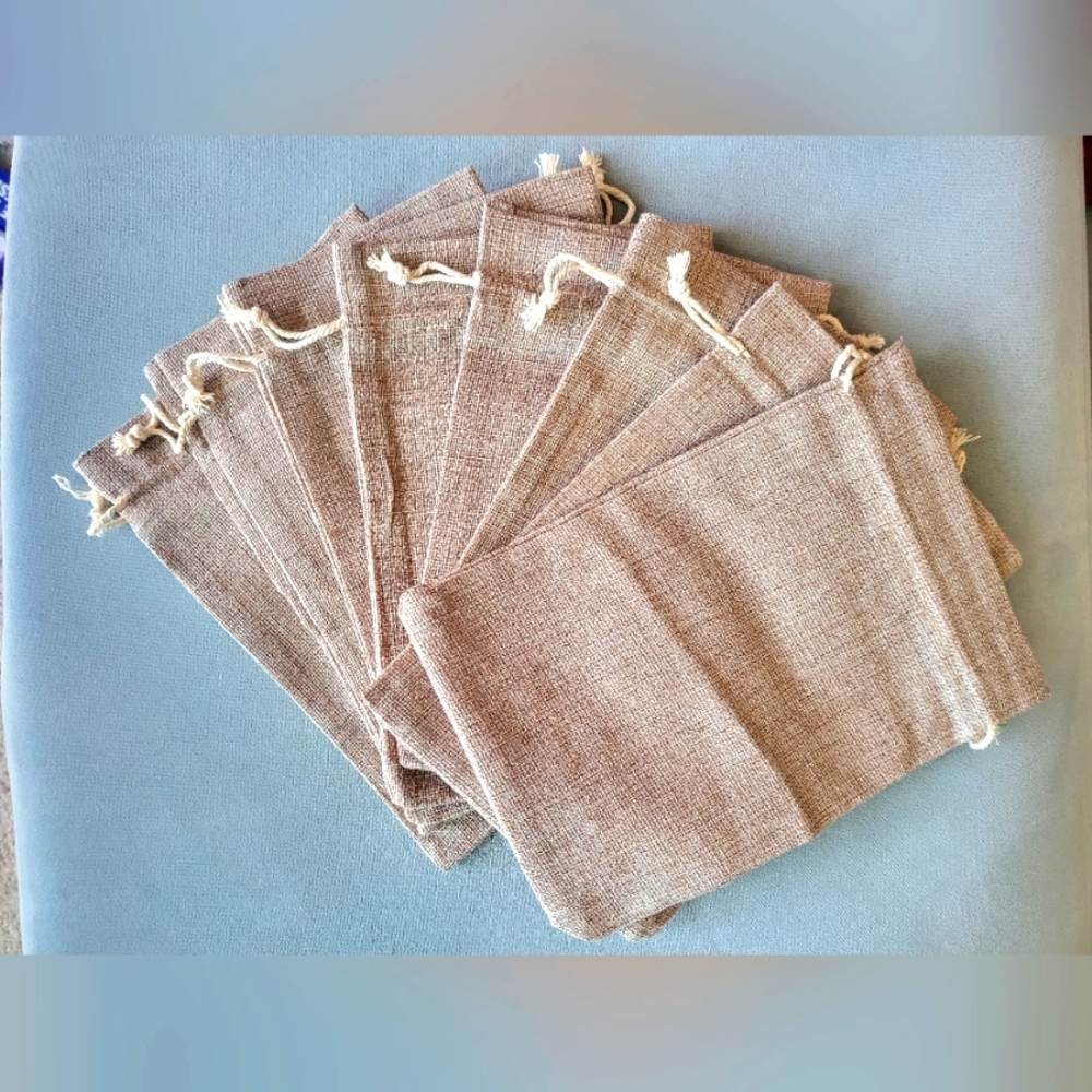 NEW 8 Reusable Canvas Gift Bags